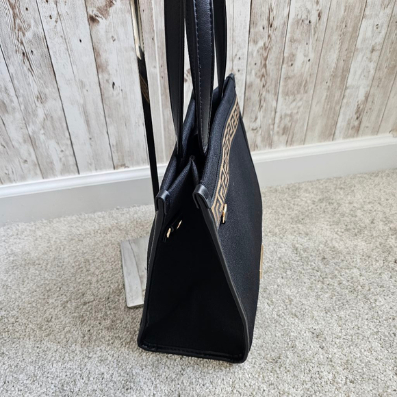 Versace small Tote Bag, Black and Gold - Picture 8 of 13